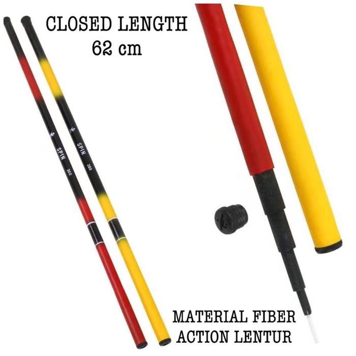 Joran Tegek 180 - 450 Action Medium - Lentur Fukushima