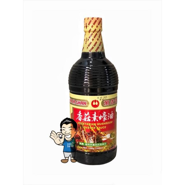 

Stok Baru Wan Ja Shan Vegetarian Mushroom Oyster Sauce- Saus Tiram 1L
