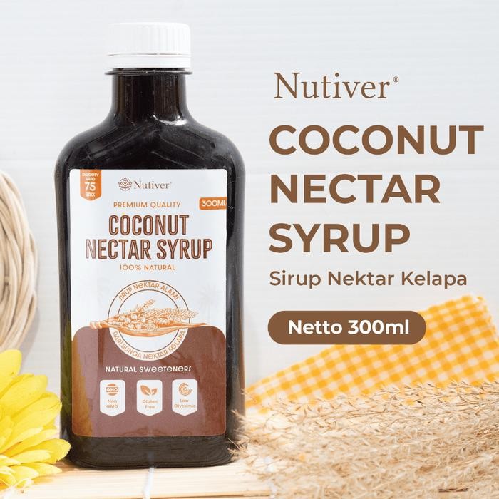 

Stok Baru Nutiver Gula Kelapa Cair Organik Coconut Nectar Syrup Sirup Nektar Kelapa Pemanis Alami