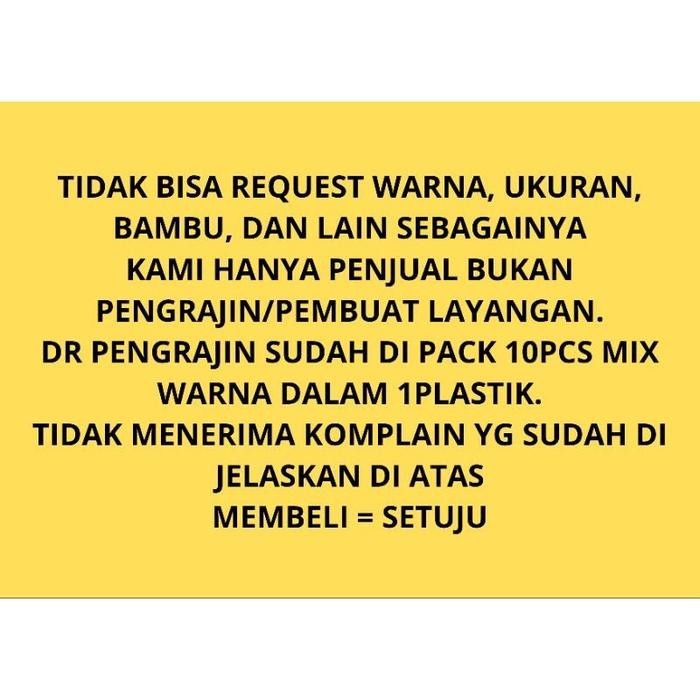 layangan lowo,layangan inul,layangan pantai , layangan plastik , 1pak isi 10pcs
