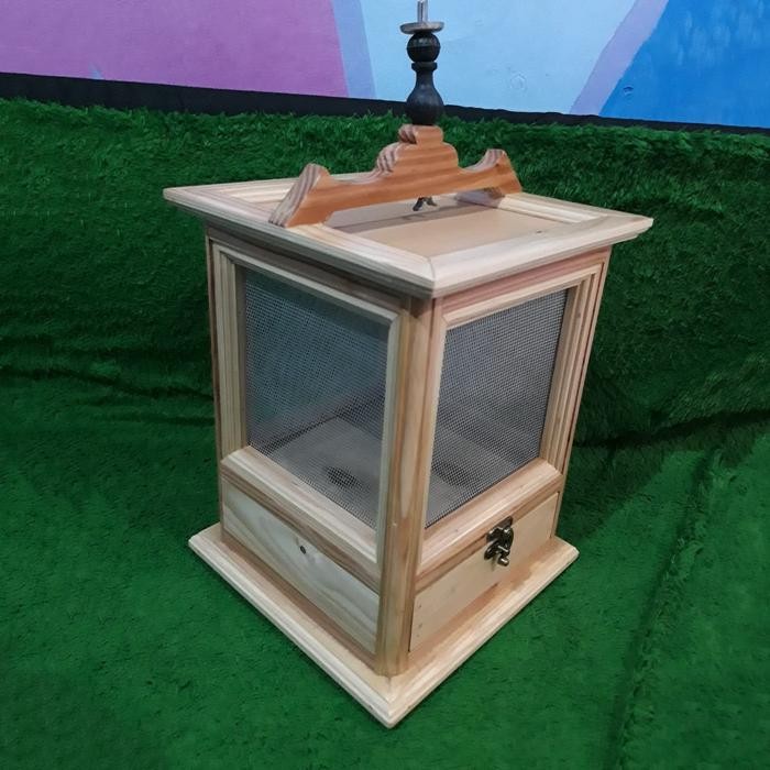 kandang jangkrik kayu