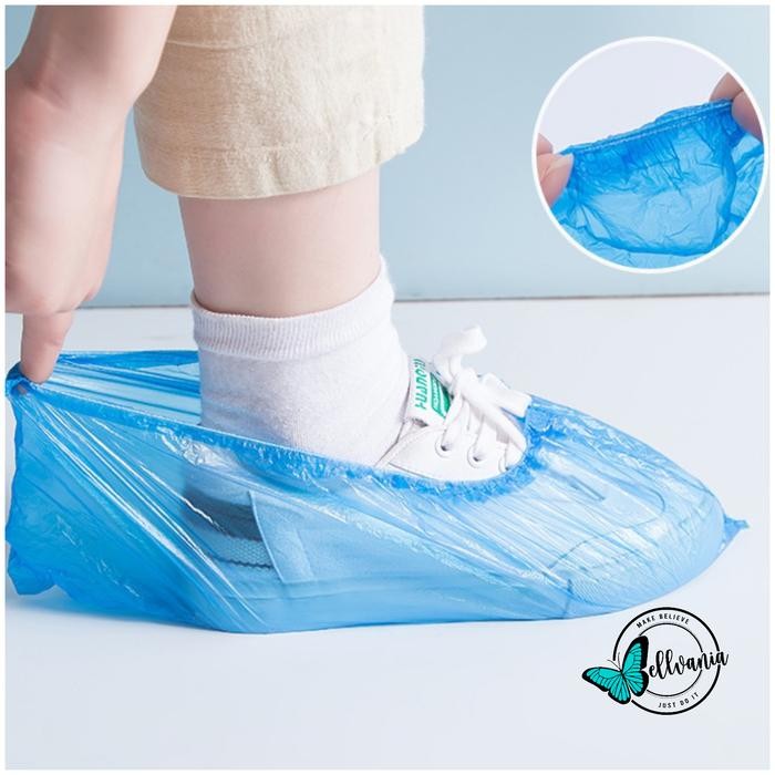 Plastik Cover Sepatu Anti Air Sarung Sepatu Hujan Pelindung Shoes