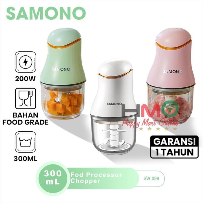 Chopper Samono Food Processor Mini Portable Blender Sw099 Sw-099