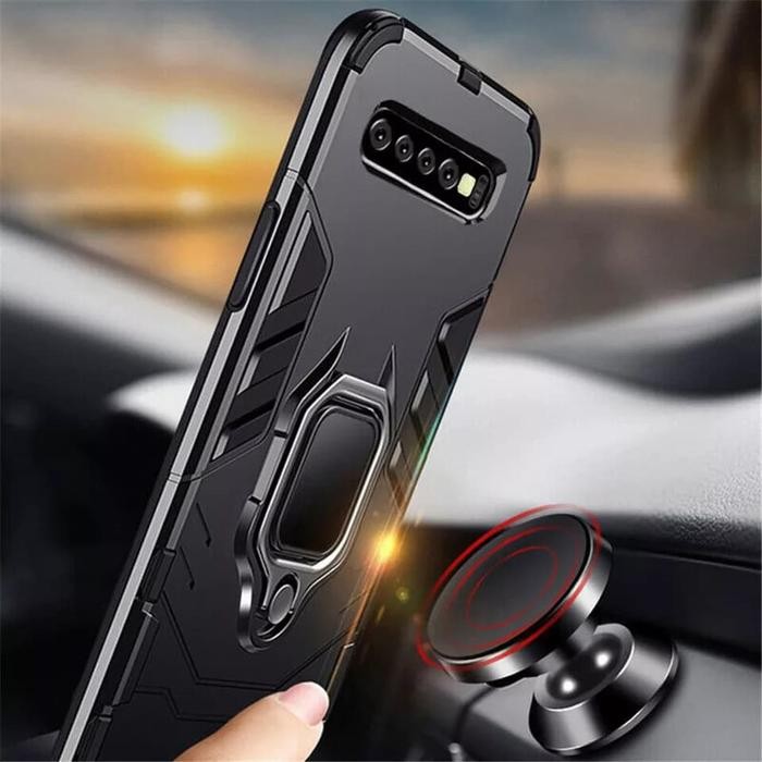MAGNETIC CASE SAMSUNG GALAXY S10 / S10 LITE / S10 PLUS CASING ROBOT IRON PELINDUNG HP