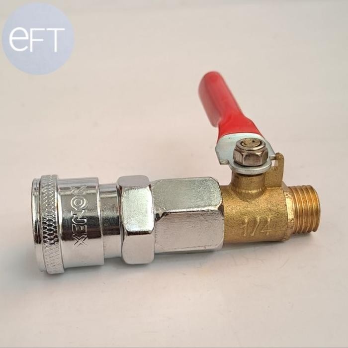 Kran sambungan kompresor Quick Coupler SF20 dan kran 1/4