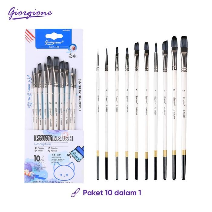 

Pilihan- Giorgione Kuas Cat Paint Brush Set Nylon G-A8