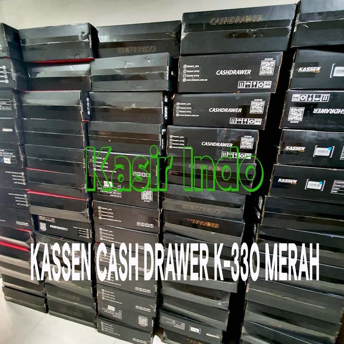 

KASSEN K-330 K330 CASH DRAWER LACI UANG KASIR - RJ11 - MERAH