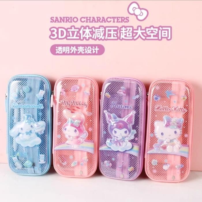 

KOTAK PENSIL KUROMI ORI SANRIO / PENCIL CASE MELODY / TEPAK CINNAMOROL