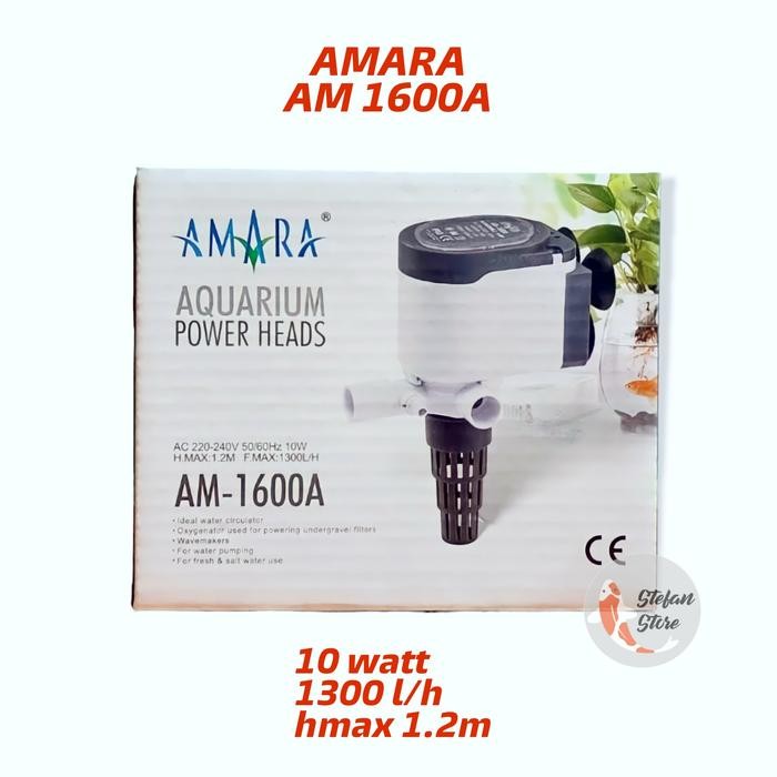 AMARA AM 1600 A POWER HEAD POMPA CELUP AQUARIUM AMARA 1600A AMARA 1600