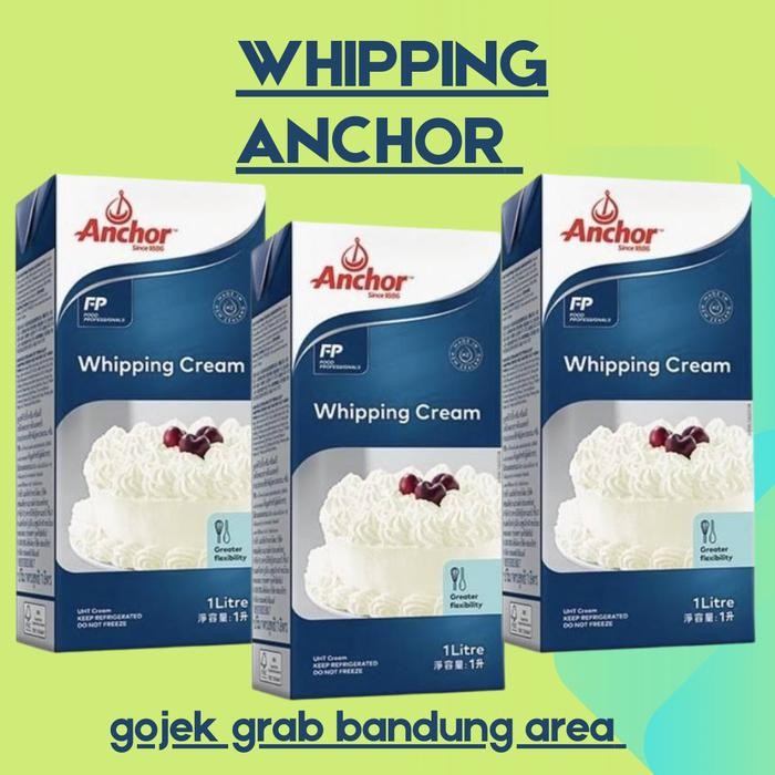 

Pilihan- Whipping Cream Anchor 1 L / Cream Anchor / Khusus Gojek Grab Bandung