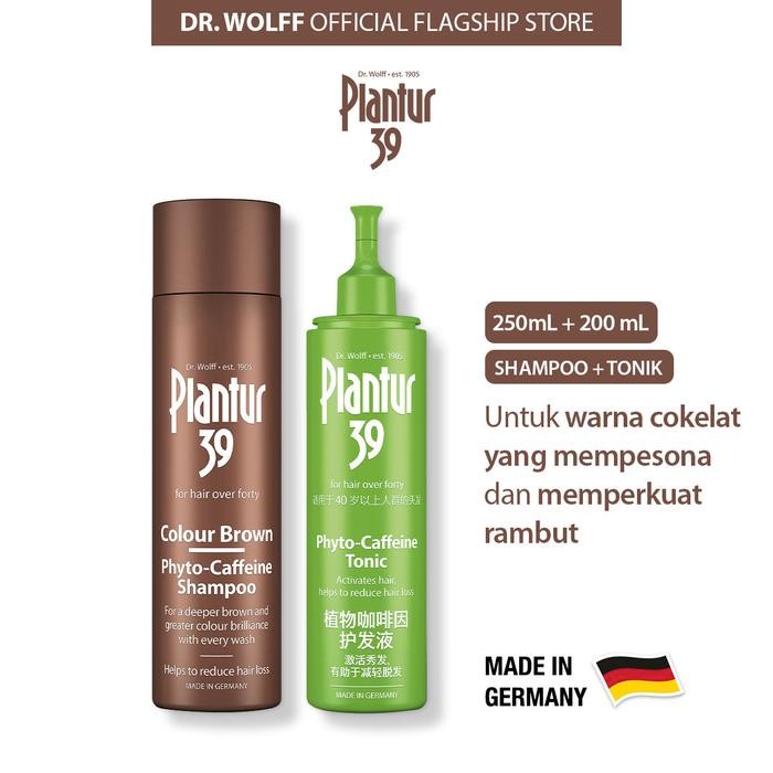Pilihan- Paket Plantur 39 Brown - Plantur 39 Brown Shampoo + Tonik Rambut Tipis