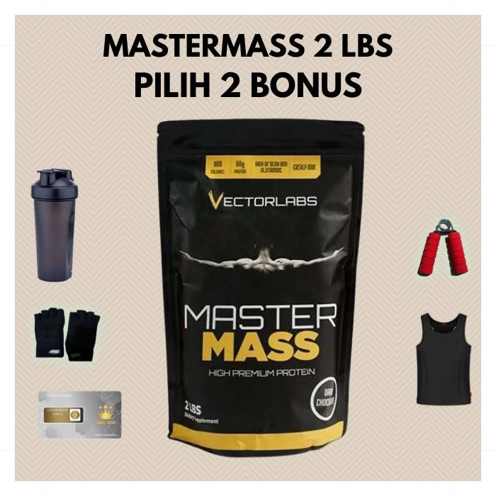 MASTERMASS 900 GR VECTORLABS MASTER MASS GAINER BPOM 2LB MASTERMAS