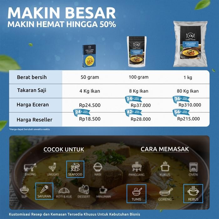 

Bubuk Kari Ikan - Cairo Food 100 gr