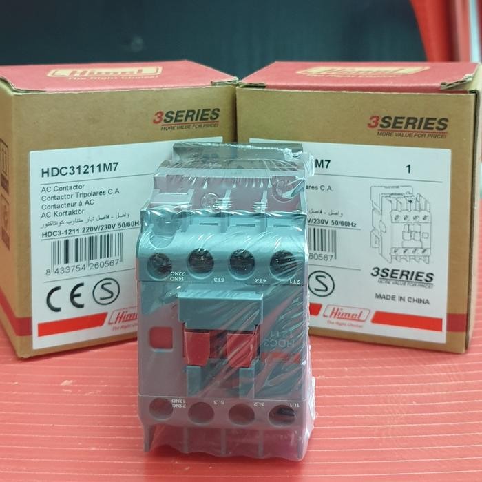 Terbaik Himel Magnetic Contactor Hdc3-12 12A Coil 220Vac Hdc31211M7 100% Ori
