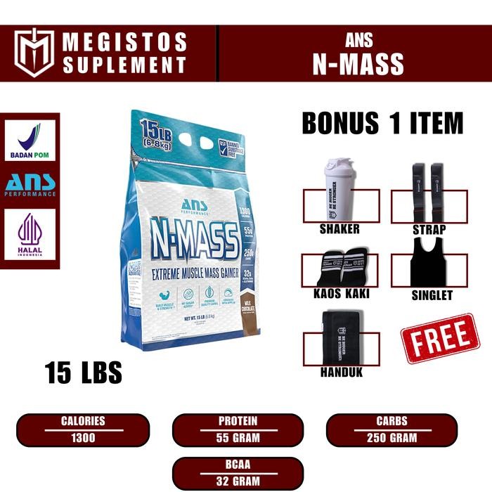 ANS N MASS Gainer 15Lbs - Milk Chocolate