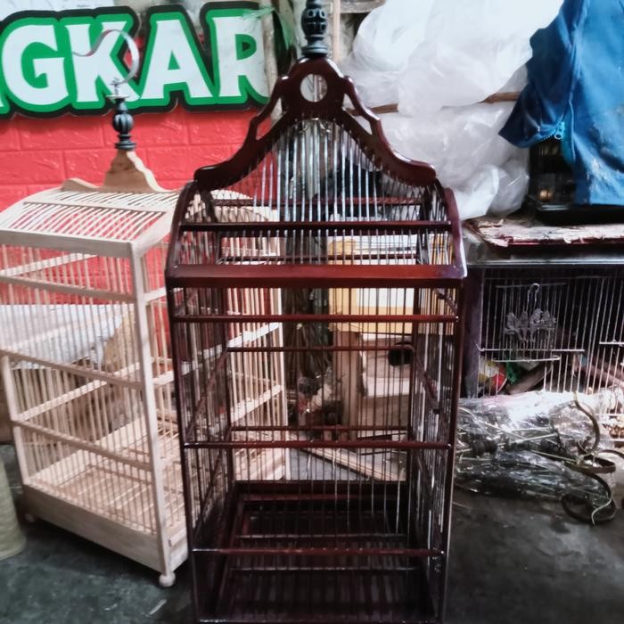 sangkar/kandang kosan pleci ciblek , warna coklat (gojek dan grab)