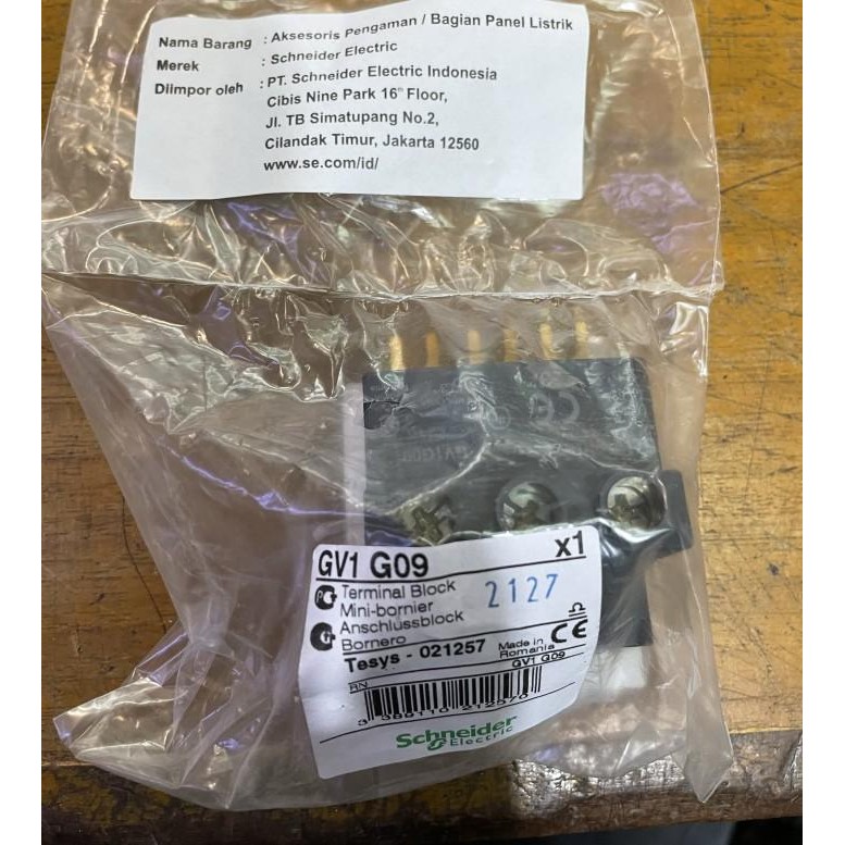 TERMINAL BLOCK GV1G09 GV1 G09 SCHNEIDER KUALITAS TERBAIK
