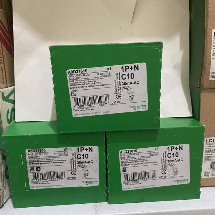 ELCB IDPN N VIGI 1P+N 6A ,10A ,16A ,20A 30MA/300MA SCHNEIDER