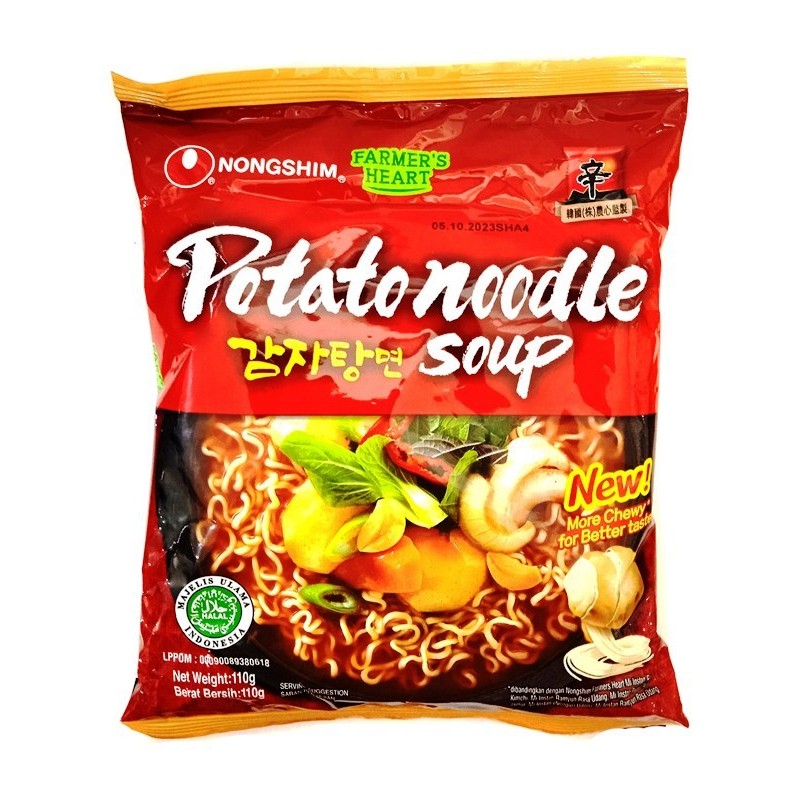 

S55846 NONGSHIM POTATO NOODLE SOUP MIE KOREA 110GR BKS MAJU BERSAMA (20250910)