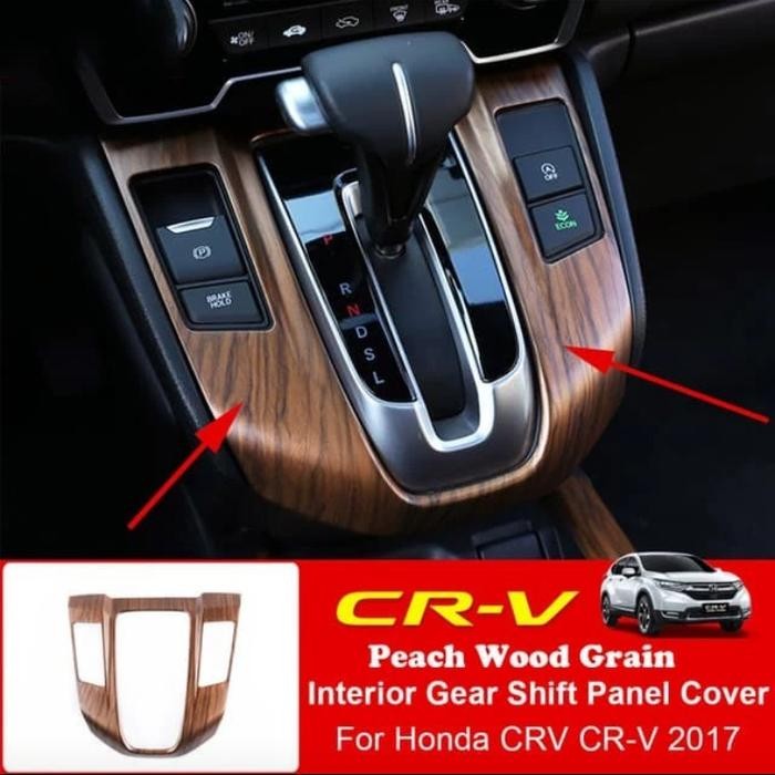 Panel matic Honda CRV turbo wood grain warna kayu