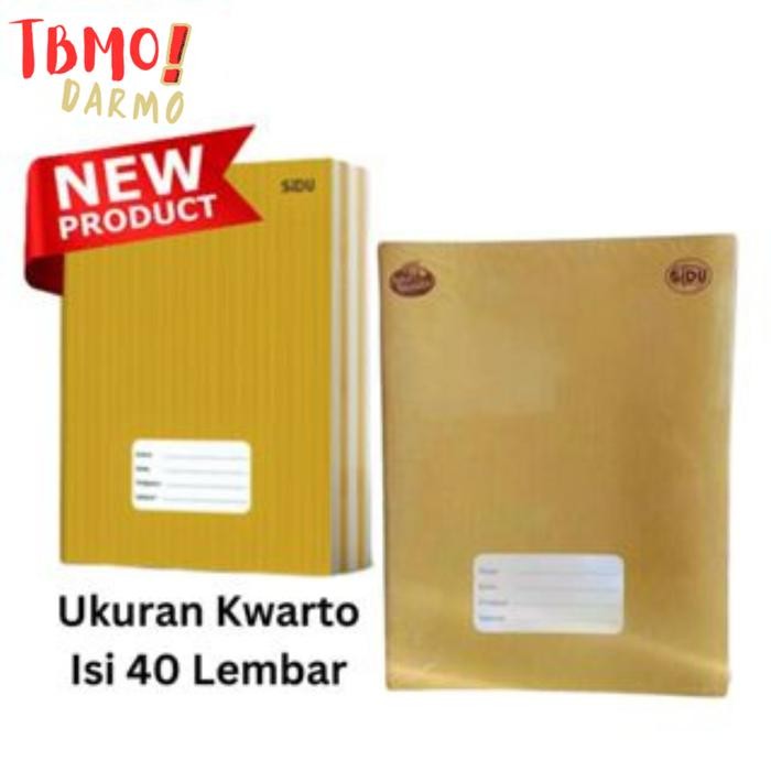

OJ TBMO Buku Tulis Sinar Dunia SIDU Kraft 40 Lembar (1 Pack Isi 10 Buku) Paper (PP)
