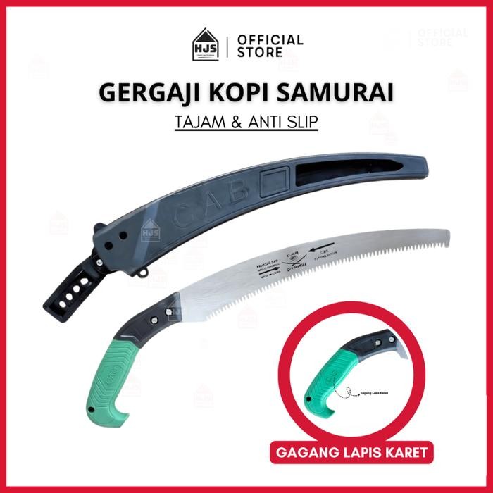 New HJS Gergaji Kopi Samurai / Gergaji Sarung Samurai / Gergaji Dahan Ranting / Pruning Saw