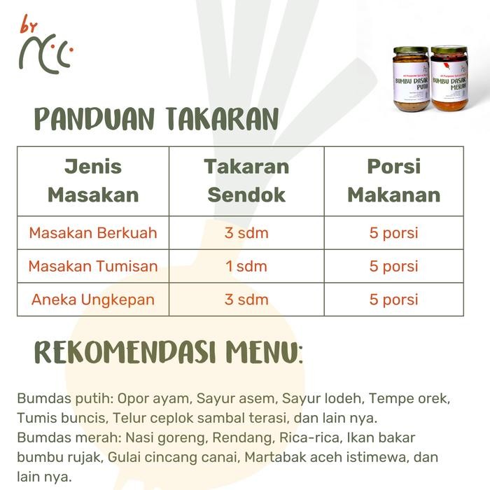 

Stok Baru By NCC Bundling 2 Bumbu Dasar Jar 2x300gr
