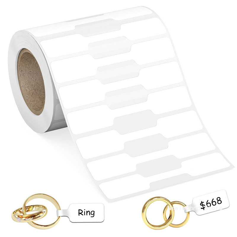 

500Pcs Blank Paper Price Tags Stickers Jewelry Labels Ring Necklace Display Card Packaging Kraft