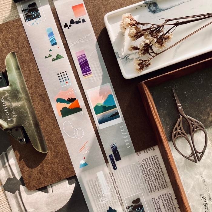 

Somesortof.fern Mountains and Oceans Tracing Paper Roll