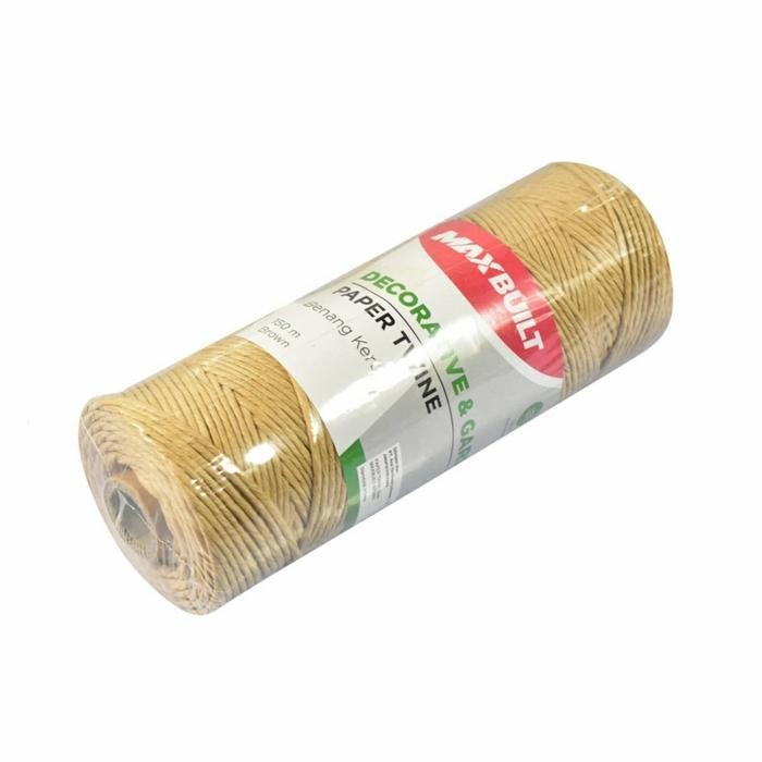 

Benang Kertas Max Built Paper Twine Panjang 150 Meter Tali Dekorasi