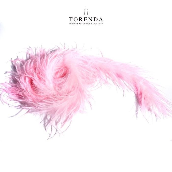 Torenda Feathers Swan Payet Ostrich Varian warna/ 2 Yard-Bulu