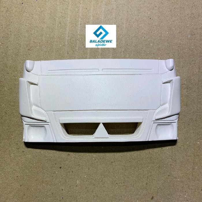 Pilihan- Skala Truk Plastik Face Canter Grill Bolong Untuk Modif Miniatur