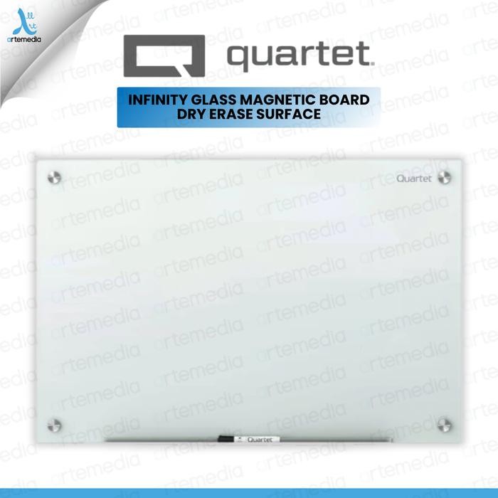 

Quartet Infinity Glass Magnetic Board 122x91cm Papan Tulis Kaca Tempered Premium Whiteboard Elegan
