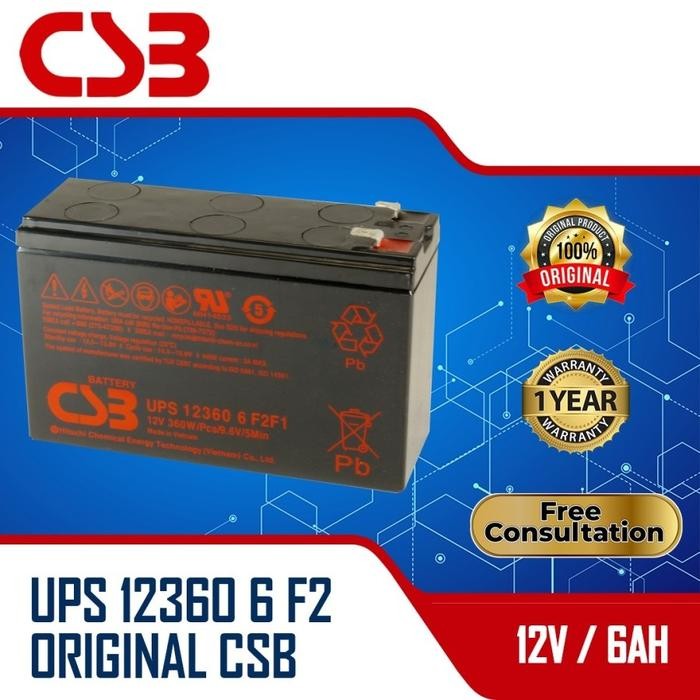 Promo Csb Battery 12V 6Ah Terlariss 