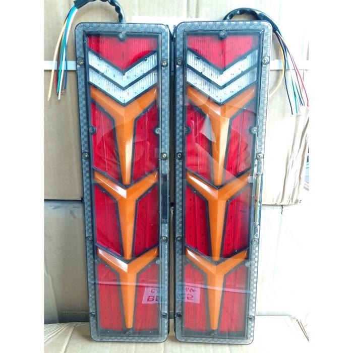 Stoplamp Variasi 3Y Panah LED 24 Volt Lampu Belakang Rem Kedip Mobil Truk Truck Canter Hino 500 Isuz