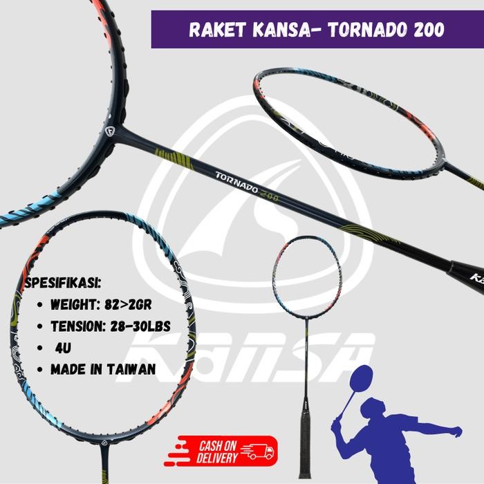 Victor Badminton - Raket Badminton Kansa Tornado 100 200