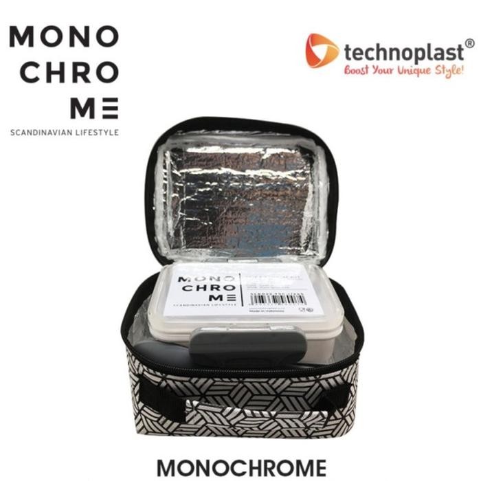 Technoplast Monochrome Soft Lunch Kit Kotak Bekal Makan Lunch Box Set