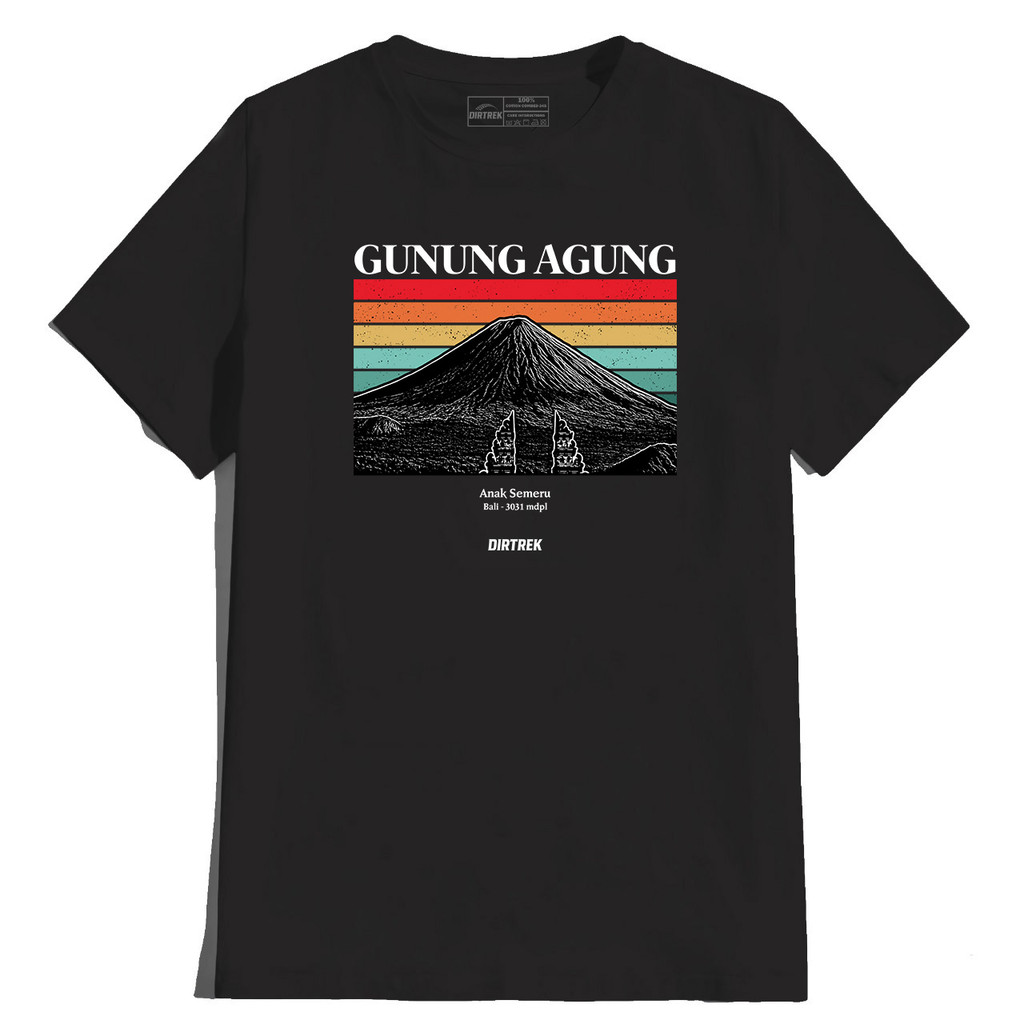 DIRTREK Kaos Pendaki Gunung Agung Adventure Camping Hiking