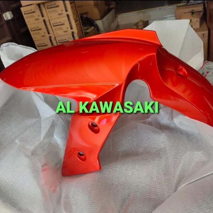 spakbor depan ninja 250 fi dan z250 fi orange original