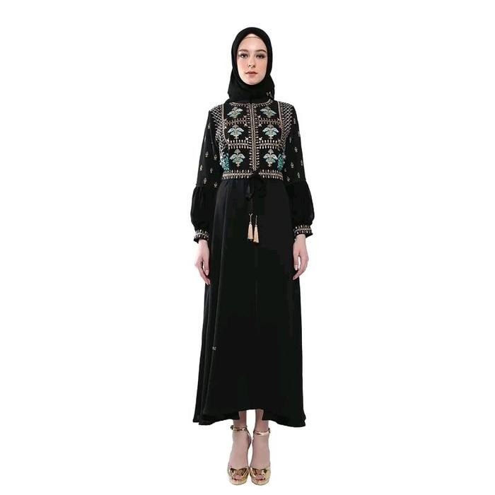 [RESTOCK] A3845 - Abaya Hikmat Fashion Original set Hijab