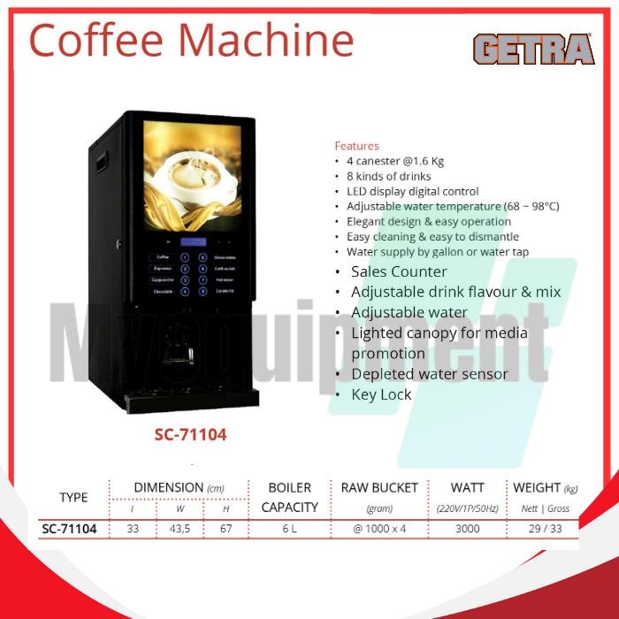 COFFEE MACHINE MESIN KOPI GETRA SC-71104