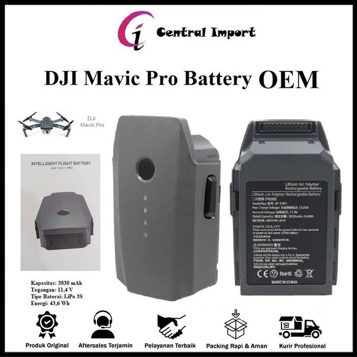 DJI MAVIC Pro Battery - Dji Mavic Pro Baterai - Dji Mavic Pro Batere