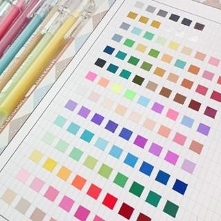 New Winzige Set 9pcs Pulpen Lucu 0.5mm Pena Pulpen Aesthetic Pulpen Warna Warni Morandi Pastel Retro