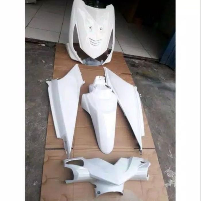 Cover Body Halus Honda Beat Karbu Old - Putih Original