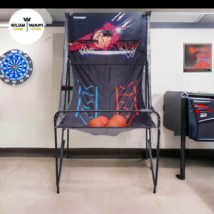 Berwyn Basketball Basket Arcade Game Indoor/Outdoor Basketball Machine 2 Ring Promo 