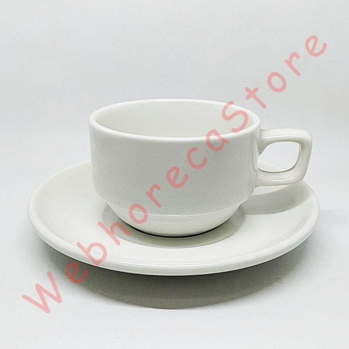 Legacy Tea Coffee Stacking Cup 200ml/ Cangkir Kopi Teh Keramik E030