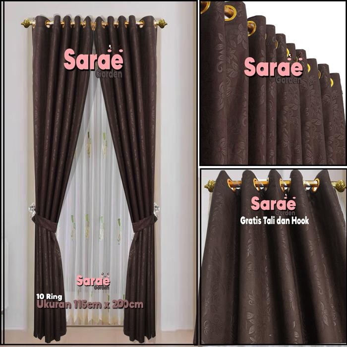 New Gorden Pintu Emboss Polos Minimalis - Hordeng - Gordeng - Korden - Tirai