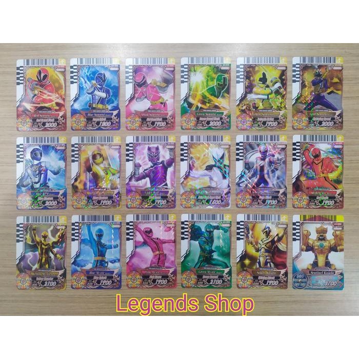 BRG BARU Kartu Power Rangers Rare Card Battle Megazord Set