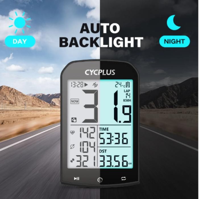 Paket Lengkap CYCPLUS Cyclocomp Speedometer