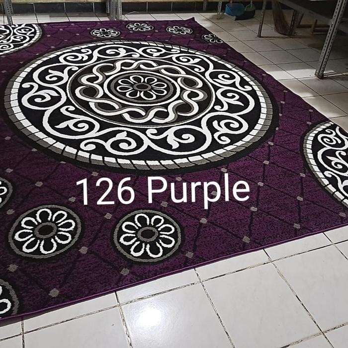 Karpet Permadani Ungu Violet Purple Momento 160x210 cm